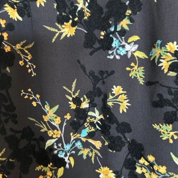 Rachel Roy Tiered Ruffled Boho Maxi Dress in Black Floral (Plus Size 18W) - Picture 4 of 8